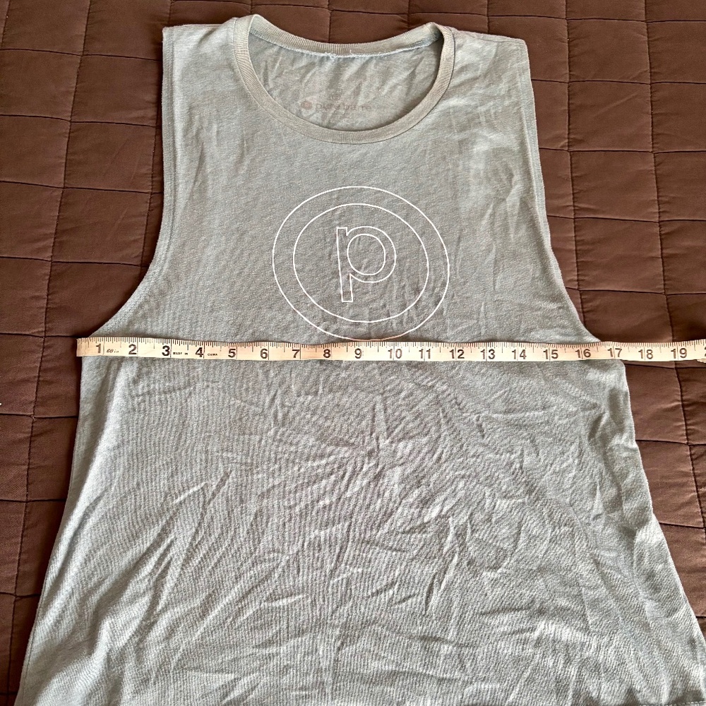 Pure Barre Light Blue Muscle Tee Large